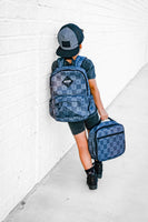 Black + Gray Check Bolt Mid-Size Backpack