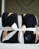 **PREORDER** Black + Camel Bolt Cozy Blanket estimated arrival Mid February please read all details prior to purchasing