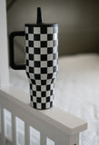 Black Checker 40 Oz Tumbler