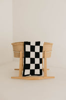 Plush Blanket  | Black & White Checkerboard