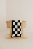 Plush Blanket  | Black & White Checkerboard