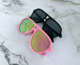 Pink retro aviators