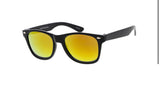 Black mirrored wayfarers