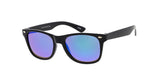 Black mirrored wayfarers