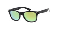 Black mirrored wayfarers