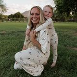 Women's Bamboo Crop Tee Lounge Set | Mallard