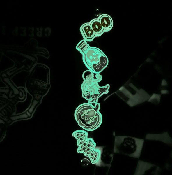 Check or Treat Glow in the Dark Croc Charms