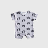 French Terry Romper | Monster Truck