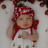 Bamboo Head Wrap | Scarlet Gingham