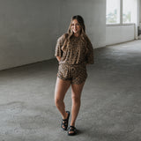 Women's Bamboo Short Set | Leopard