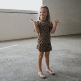 Girl's Bamboo Short Set | Leopard