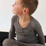 Bamboo Two Piece Pajamas | Street Micro Check