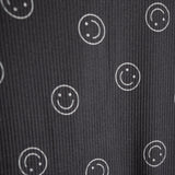 Women's Boxy Tee Lounge Set | Smiley Ribbed