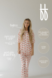 Short Sleeve Women's Bamboo Pajamas | Cherry Orchard