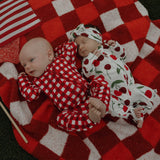 Bamboo Zip Pajamas | Scarlet Gingham