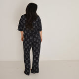 Women's Boxy Tee Lounge Set | Flaming Hearts