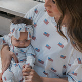 Women's Bamboo Short Set | Americana Ribbed