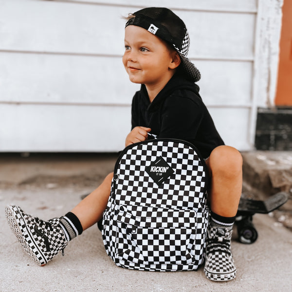 Tan Checkered Lunch Box – Kickin it up Socks